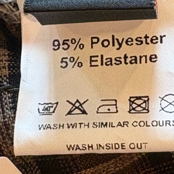 MICAS Western Patchwork Plaid Hi-Lo Skirt Raw Hem Boho Prairie Size L - Picture 8 of 10